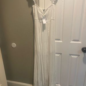 Beautiful off the shoulder white dress from VICI